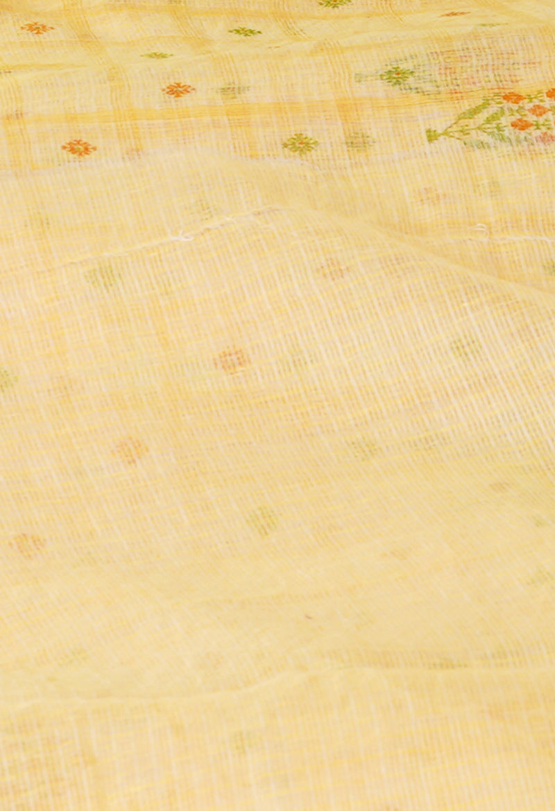 Yellow Pure Patola Printed Kota Cotton Saree-UNM71500