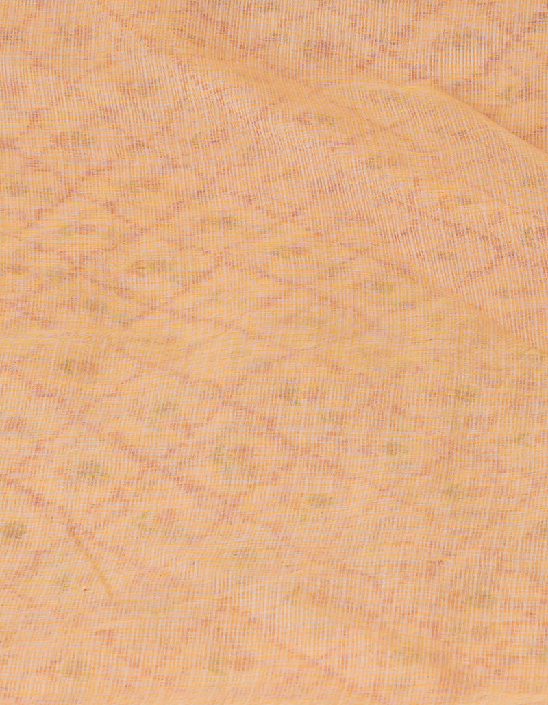 Peach Orange Pure Patola Printed Kota Cotton Saree-UNM71519
