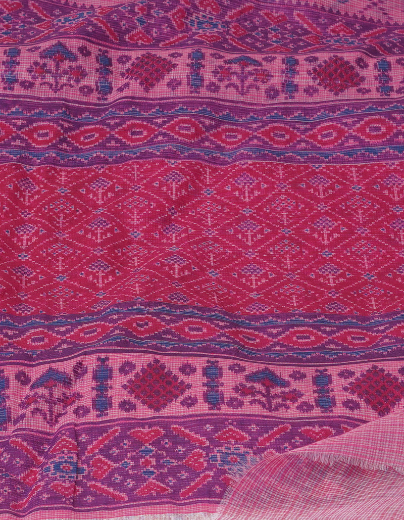 Pink Pure Patola Printed Kota Cotton Saree-UNM71520
