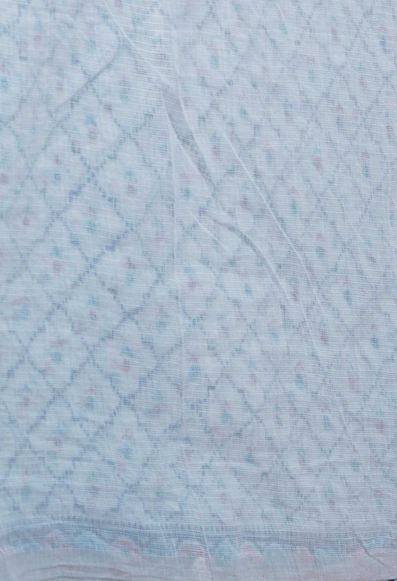 Pale Grey Pure Patola Printed Kota Cotton Saree-UNM71526