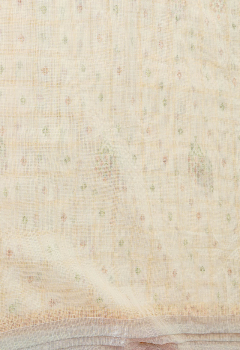Yellow Pure Patola Printed Kota Cotton Saree-UNM71528