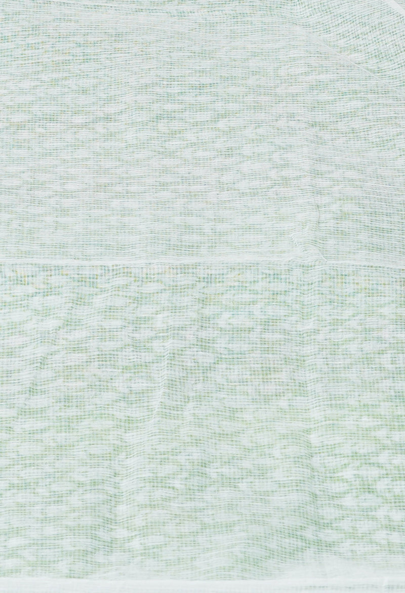 Green Pure Block Printed Kota Cotton Saree-UNM71558