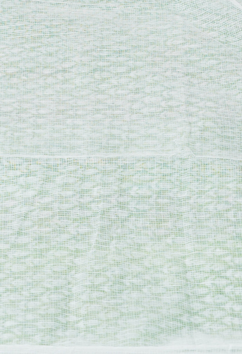 Green Pure Block Printed Kota Cotton Saree-UNM71558