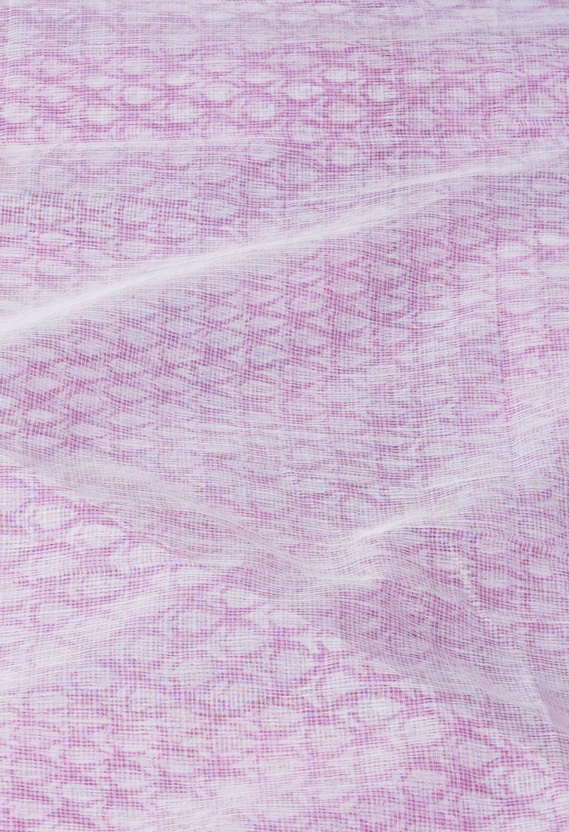 Pink Pure Block Printed Kota Cotton Saree-UNM71588