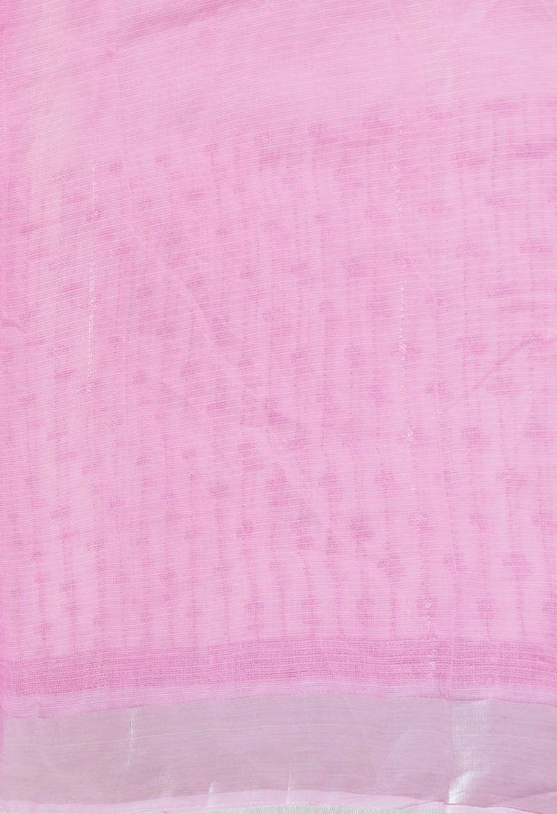 Pink Pure Sequence Embroidery Kota Cotton Saree-UNM71617