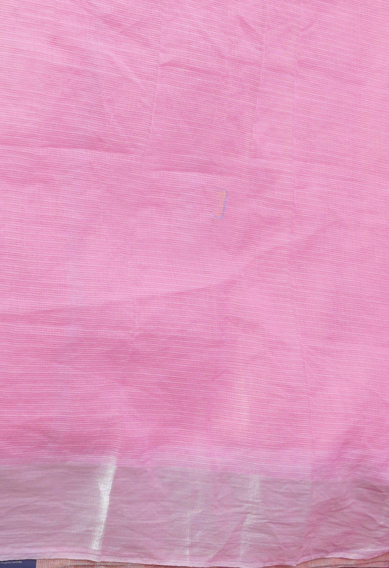 Pink Pure Sequence Embroidery Kota Cotton Saree-UNM71630