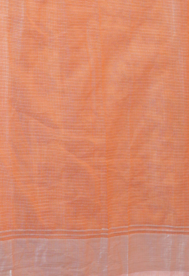 Orange Pure Sequence Embroidery Kota Cotton Saree-UNM71632