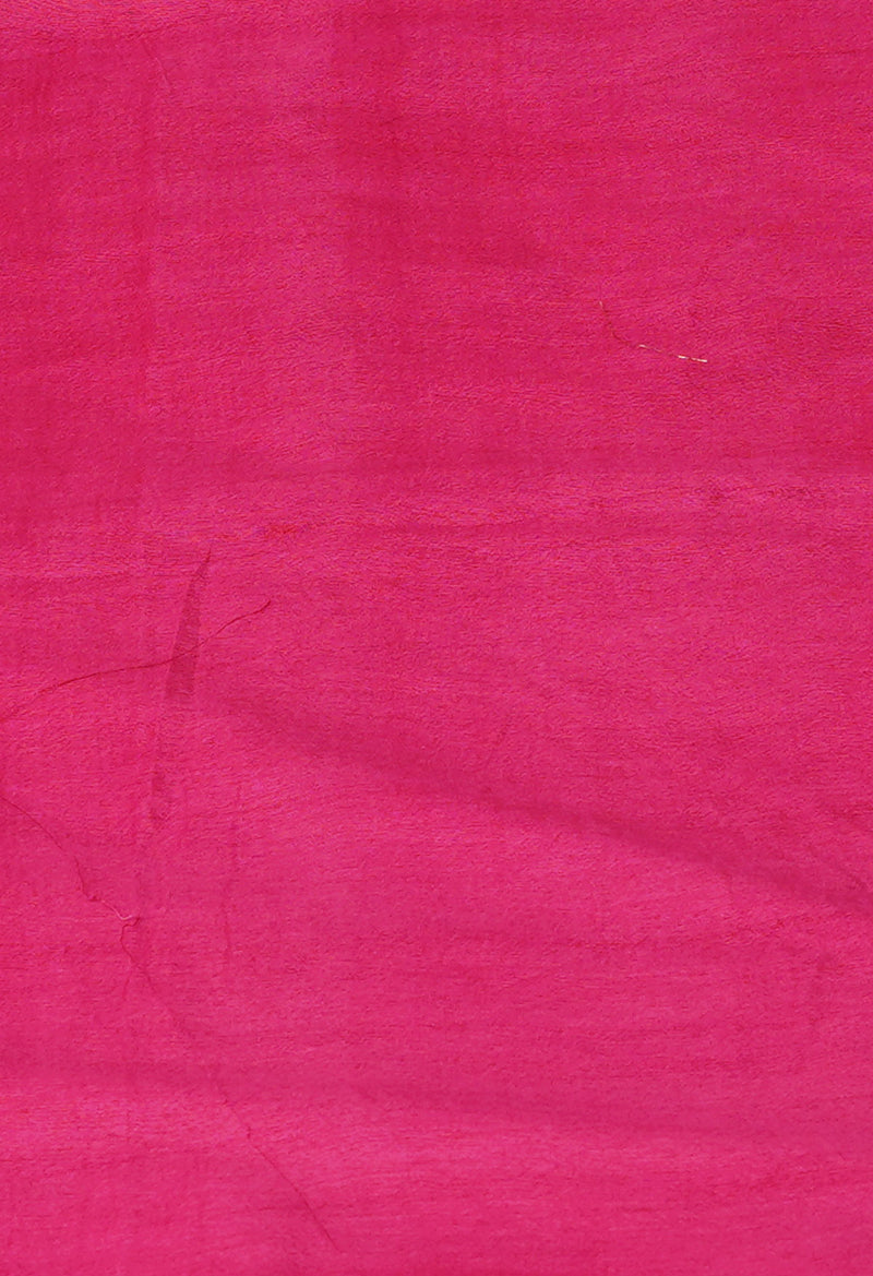Dark Pink  Chanderi Sico Saree-UNM71641