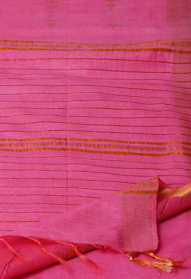 Light Pink  Chanderi Sico Saree-UNM71643