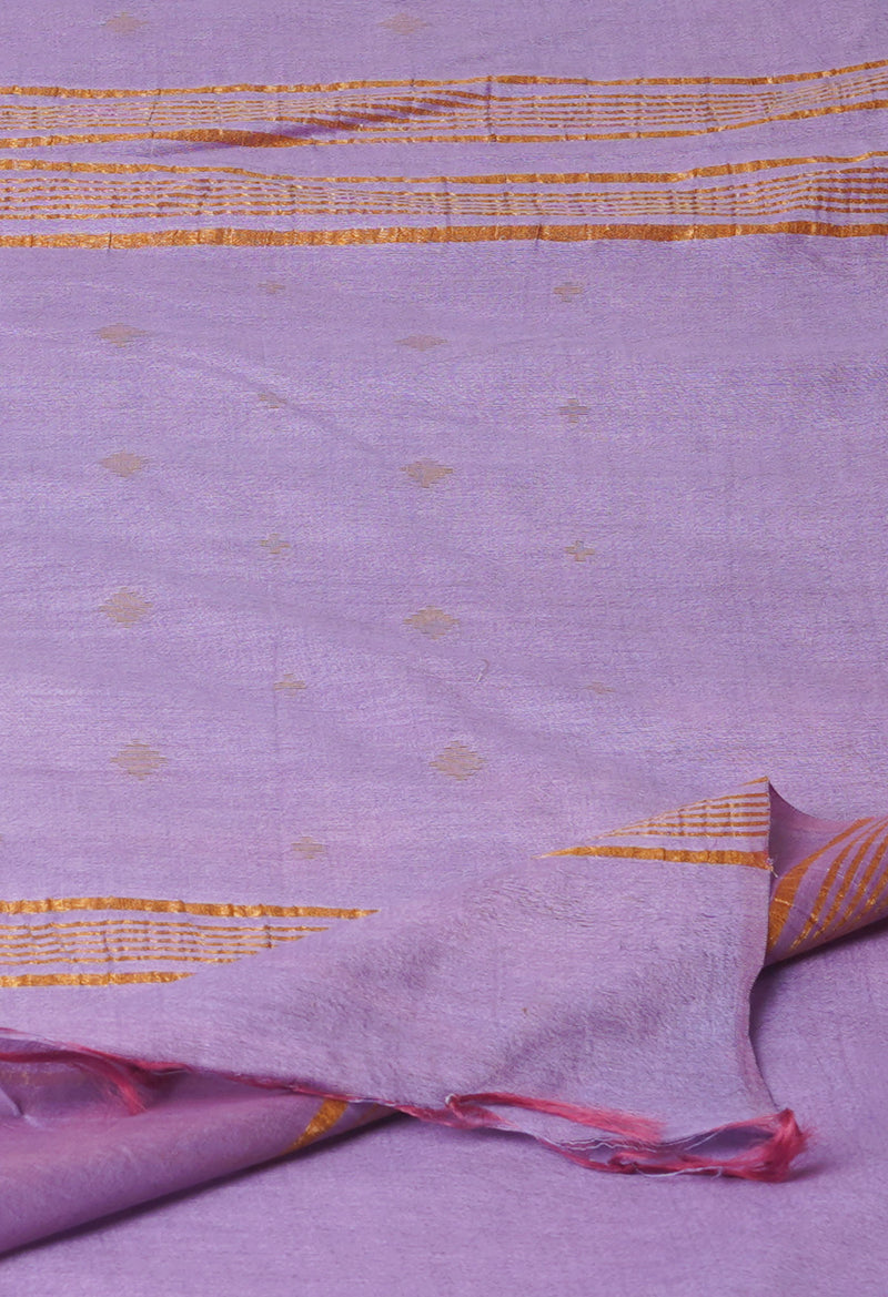 Purple  Chanderi Sico Saree-UNM71656