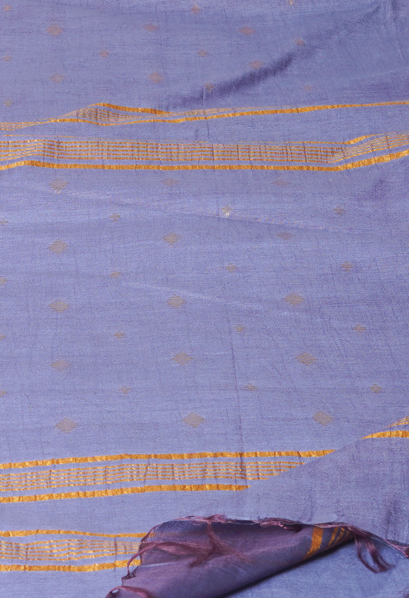 Grey  Chanderi Sico Saree-UNM71659