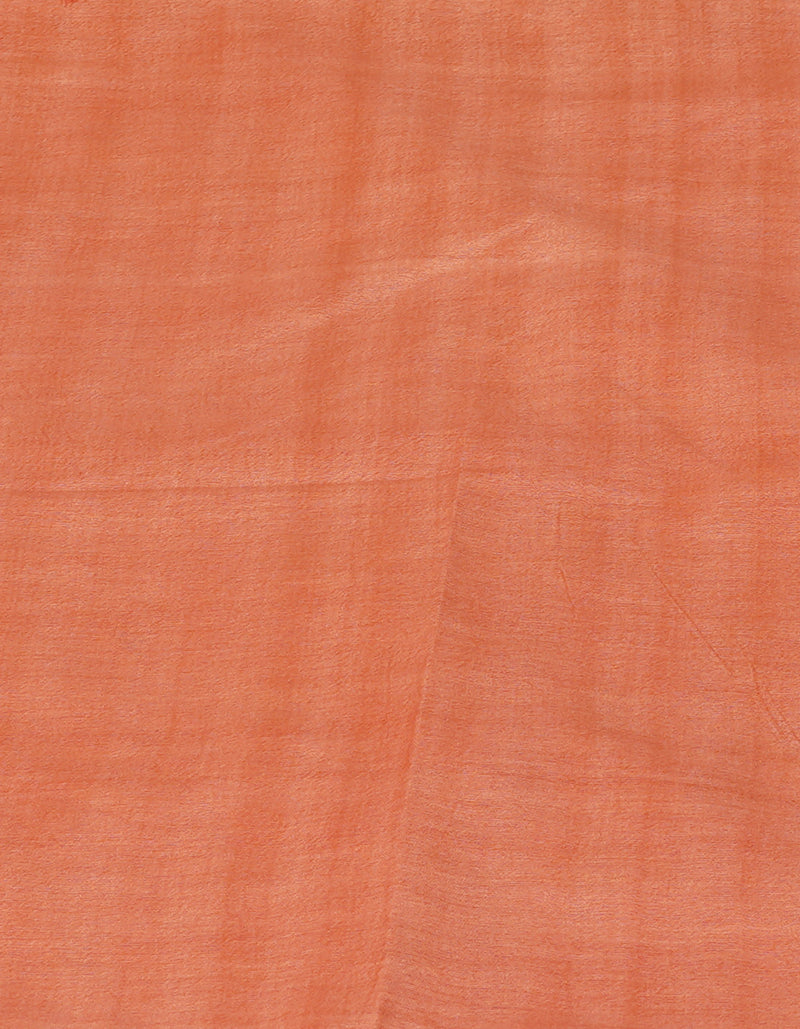 Orange  Chanderi Sico Saree-UNM71662