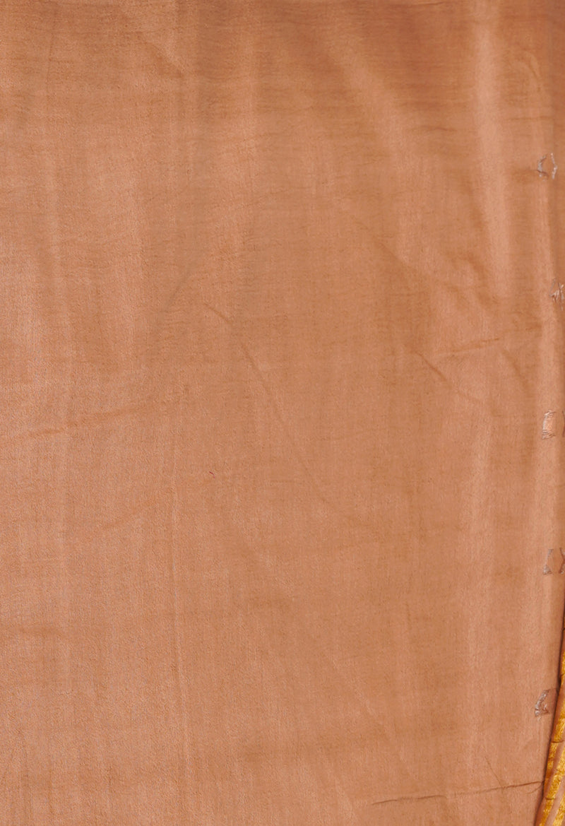 Brown  Chanderi Sico Saree-UNM71667
