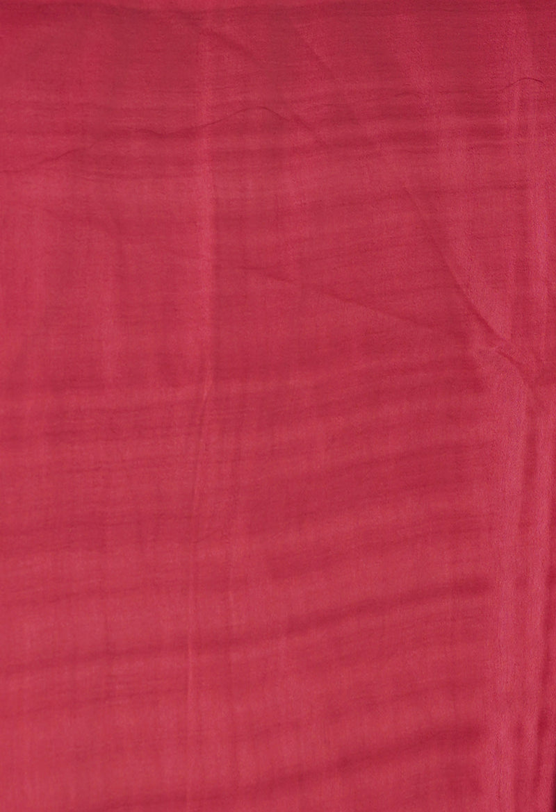 Red  Chanderi Sico Saree-UNM71668