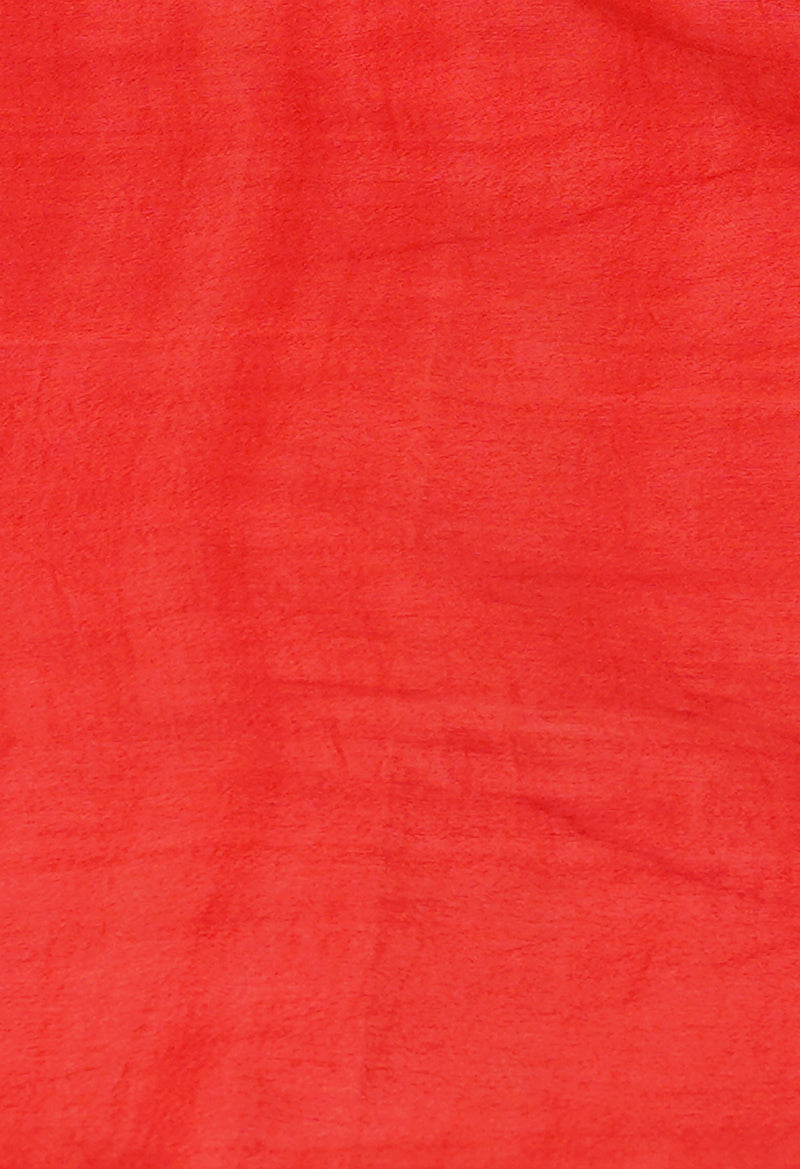 Red  Chanderi Sico Saree-UNM71673