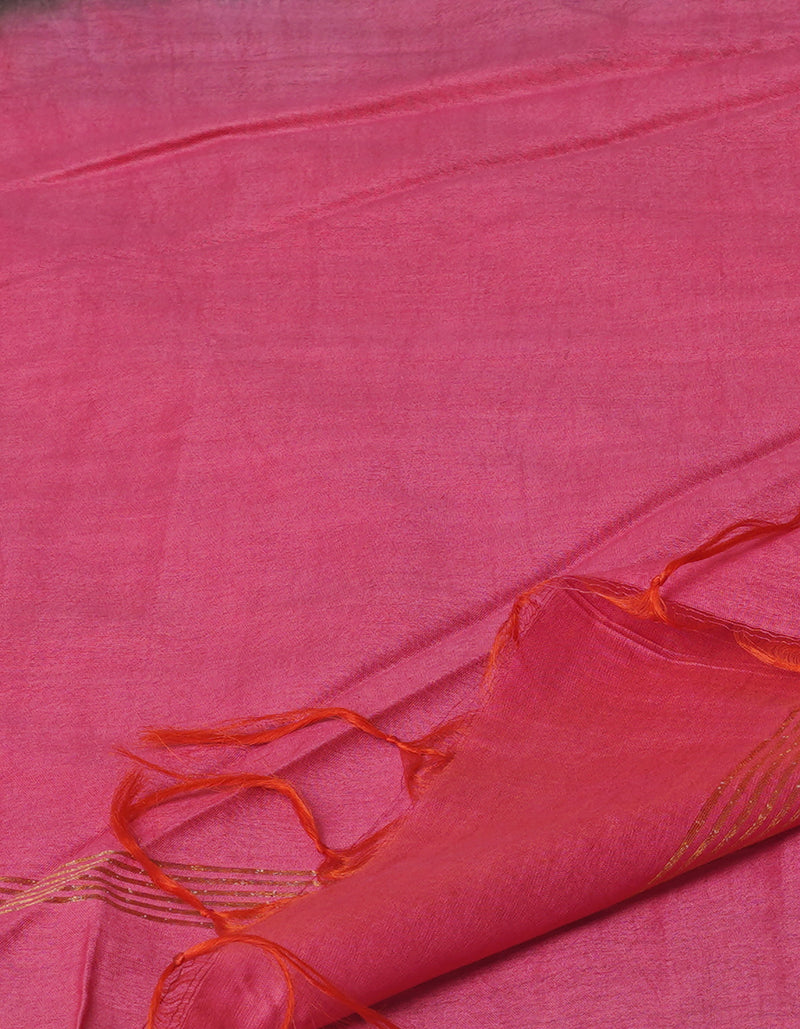 Green  Batik Printed Chanderi Sico Saree-UNM71680